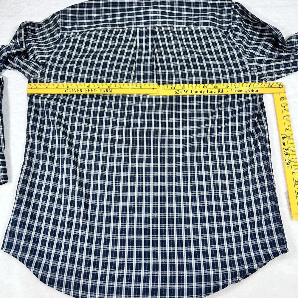 Vintage‎ Dockers Oxford Shirt Men Medium Plaid Long Sleeve Button Down Outdoors